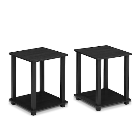 Furinno Furinno 12127AM-BK Simplistic End Table; Americano & Black - 15.6 x 19.6 x 15.6 in. - Set of 2 12127AM/BK
